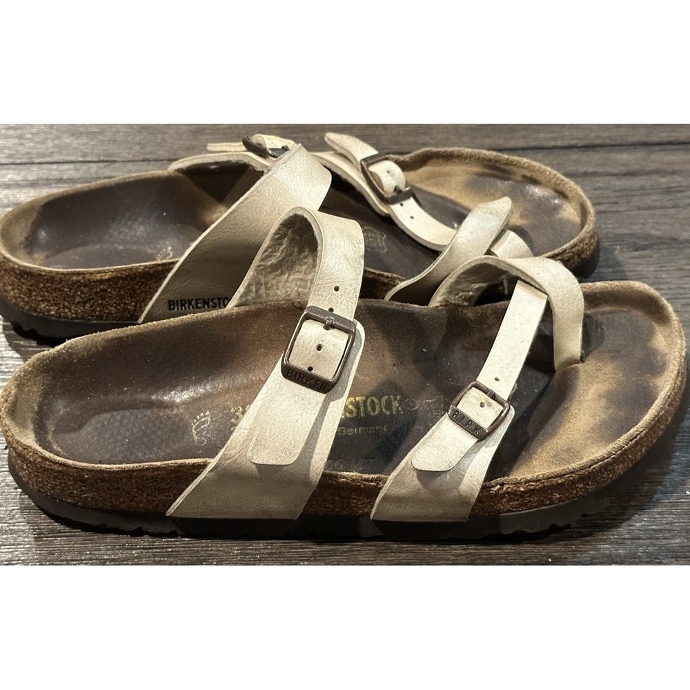 Birkenstock Womens Mayari Birko-Flor Toe Loop Sandals Size‎ 38 US 7